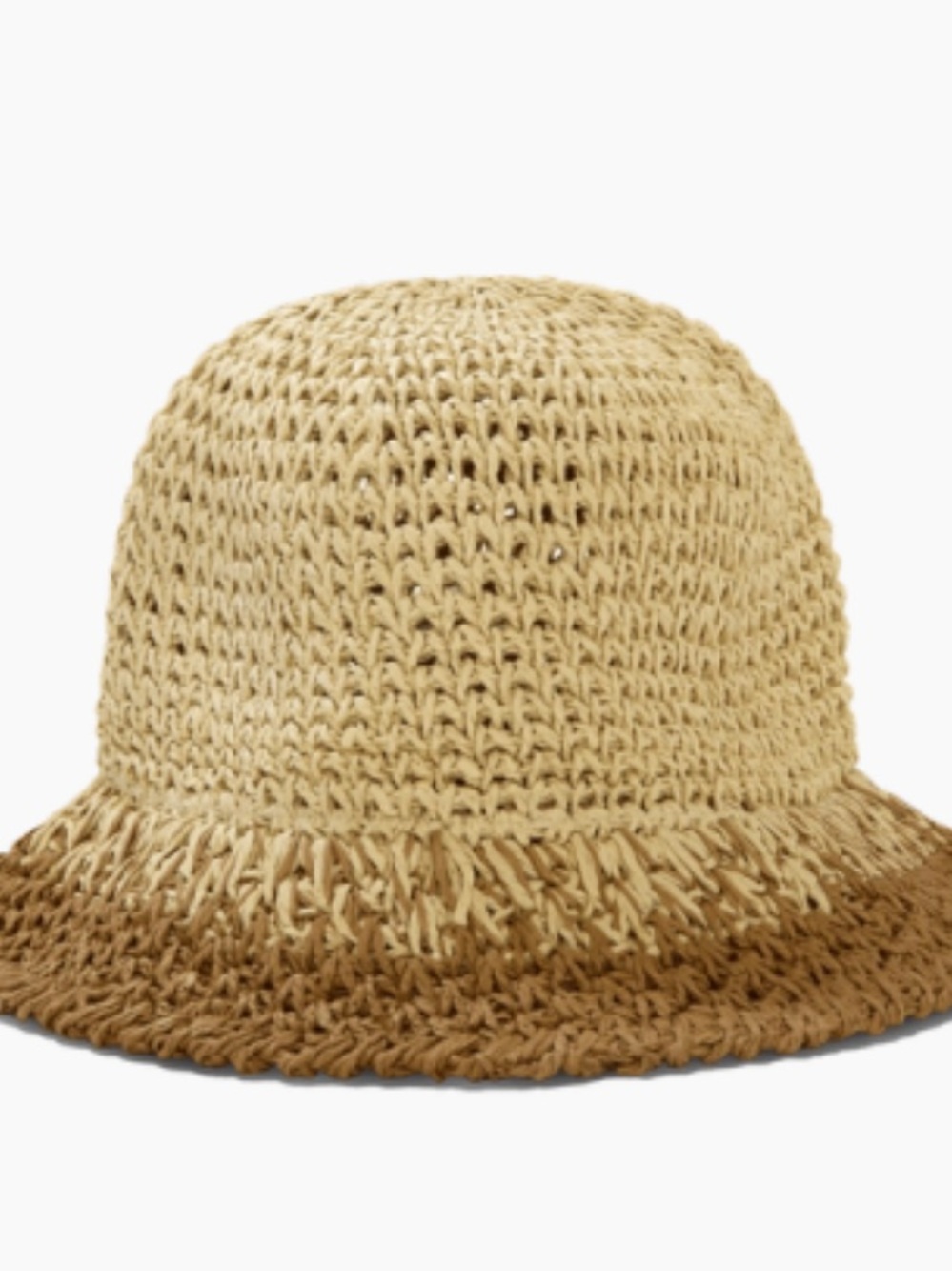 NWT Eugenia Kim Bailey Paper Bucket Hat in Ivory Camel - Picture 3 of 10